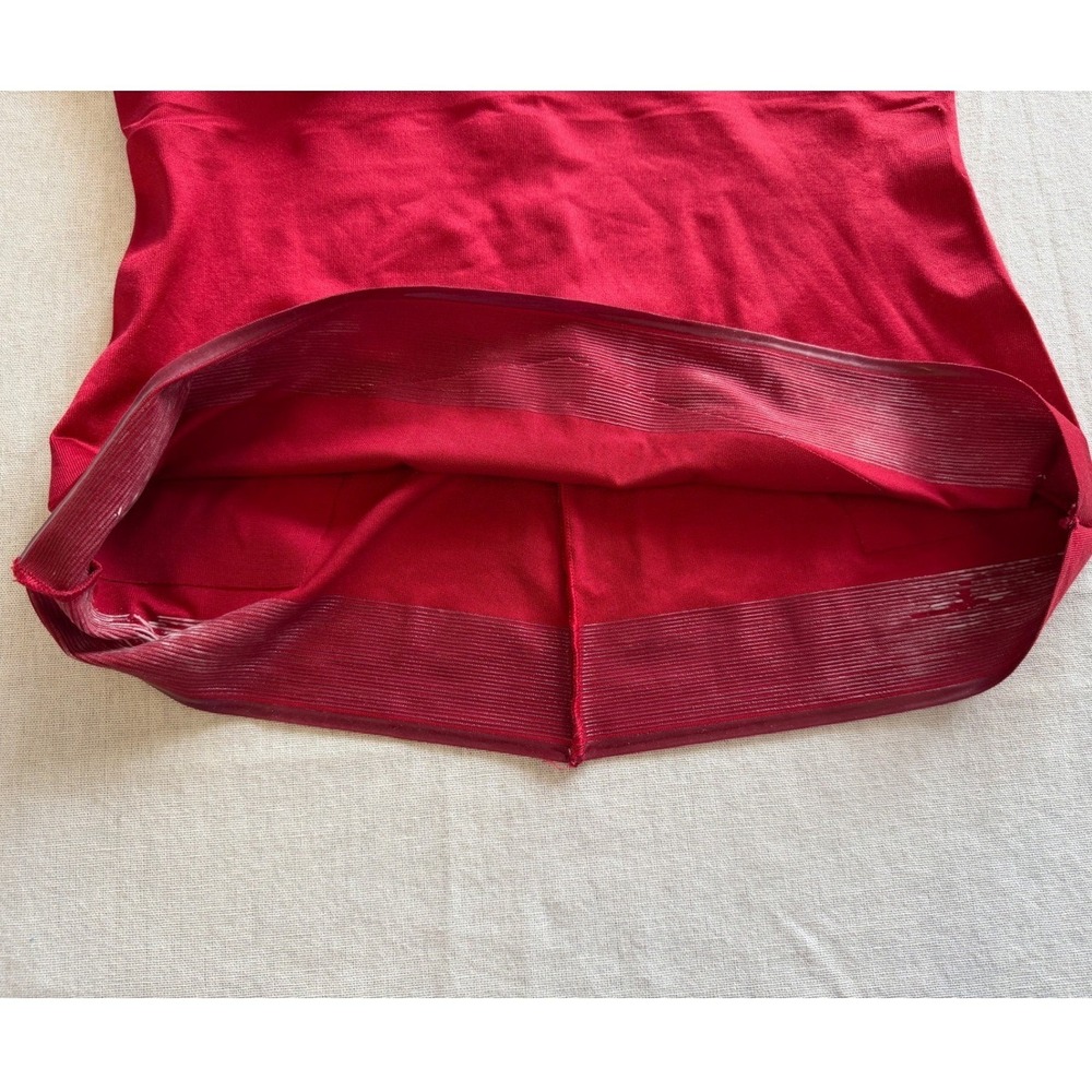Ruby Ribbon Cami Red Mesh Trim Shapewear Layering Base Layer Camisole Womens 38 - Picture 6 of 7